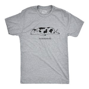Mens Funny T Shirts Moooooody Sarcastic Cow Graphic Emotional Novelty Tee For Men - Crazy Dog Men's T Shirt - 1 of 4