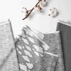 Bacati - Clouds in the City White/Gray Storage Box Large - 2 of 4