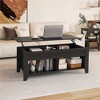Yaheetech Lift Top Coffee Table with Storage & 2 Open Shelves for Living Room, Reception Room, Office - 2 of 4