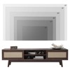 FURNIinspire TV Stands And Consoles Mid Century Modern TV Stand, Media Entertainment Center, Console Cabinet With Storage, Brown, 15.6"*65"*18" - 4 of 4