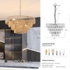 Angel Sar 20" Woven Hemp Rope Chandelier, 4-Layer Boho Style Pendant Light with Adjustable Chain, for Living Room, Dining Room, No Bulbs Included - 4 of 4
