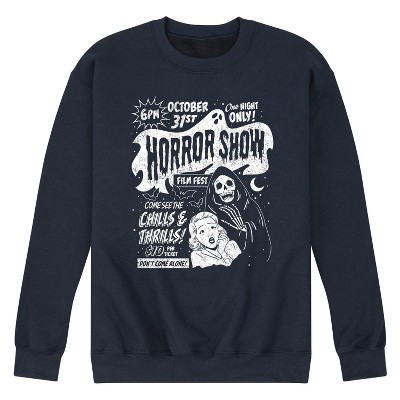 Men's Instant Message Horror Show Poster Graphic Fleece Sweatshirt ...