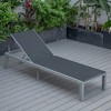 LeisureMod Marlin Patio Sling Chaise Lounge Chair in Grey Aluminum - 4 of 4