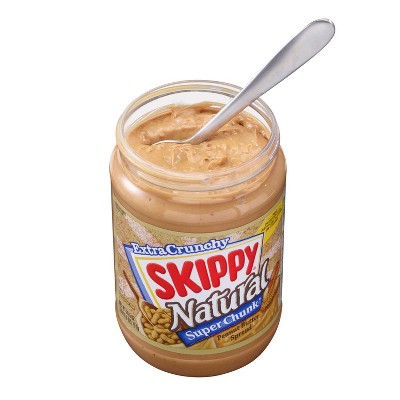 Skippy Natural Super Chunk Peanut Butter - 15oz : Target