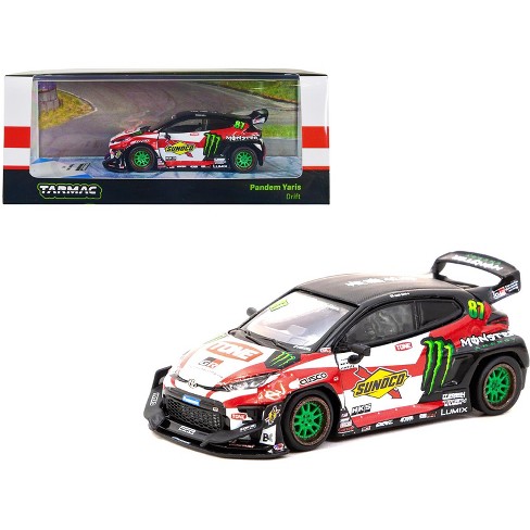 Toyota Yaris #87 Red And White W/black Top And Graphics monster Energy  hobby64 Series 1/64 Diecast Model Car By Tarmac Works : Target