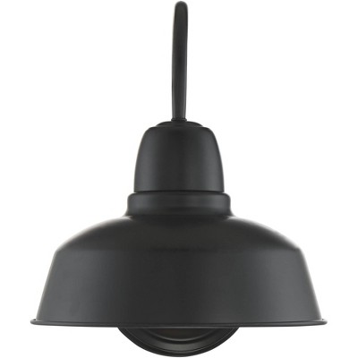 Black Metal Barn Light with Adjustable Arm for Outdoor Patio