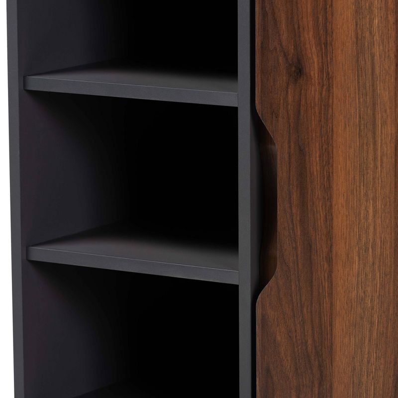 Idina Mid-Century Wood 1 Door Shoe Cabinet - Baxton Studio, 5 of 8