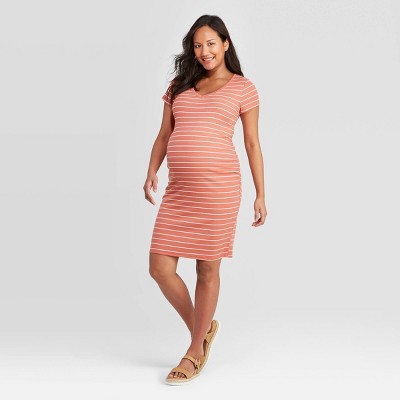 target striped maternity dress