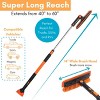 BIRDROCK HOME 60" Premium Extendable Snow Brush with Squeegee & Ice Scraper for Car or Truck - 3 of 4