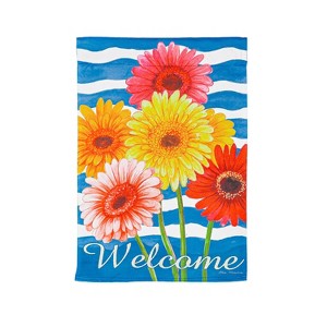 Evergreen Spring Gerbera Bouquet Garden Suede Flag 12.5 x 18 Inches Indoor Outdoor Decor - 1 of 4