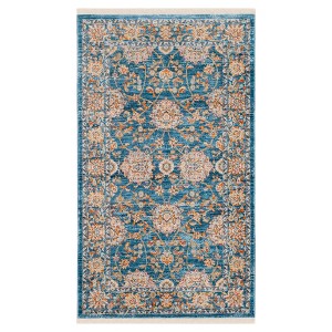 Vintage Persian Rug - Turquoise/Multi - (4