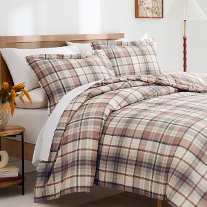 Highland 3-Piece Cotton Duvet Cover Set - 1 of 3