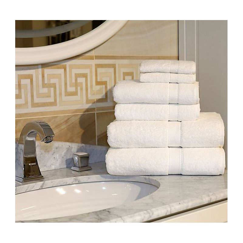 Terry Bath 2pc Towels White - Linum Home Textiles, 4 of 5