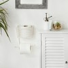 Design Imports Antique White Farmhouse Toilet Paper Holder - 3 of 4