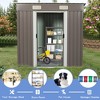 6x4 FT Outdoor Storage Shed With Floor Frame Waterproof UV Protection Storage House Garden Metal Shed With Lockable Door - 2 of 4
