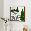 Sevobal Wall Art Bear Metal Moss Decor Blending Woodland Charm And Earthy Allure For Nature Inspired Spaces, Green, 34.1"*29"*4.3" - 4 of 4