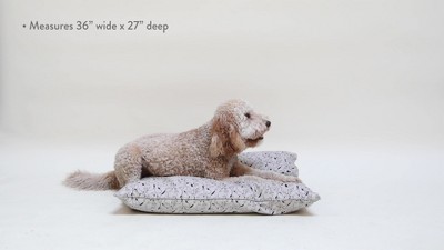 Petshop By Fringe Studio Geometric Pillow With Poly Fill Dog Bed - L - Gray  : Target