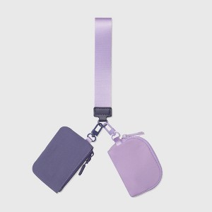 Anna-Kaci Women's Dual - Pocket Hanging Wallet with Strap - Ideal for Cash, Cards and Small Items - 1 of 4