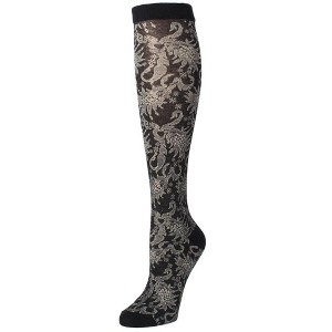Natori Raven Cotton Blend Knee High Sock 9-11 - 1 of 1