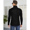 Men's Quarter Zip Up Pullover Casual Stretch Lightweight Mock Neck Polo Sweaters Knitwear - 3 of 4