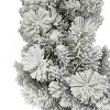Puleo 20' Flocked Spruce Christmas Artificial Garland: Green PVC Faux Floral, Indoor/Outdoor - 3 of 4