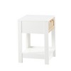 15.75" Rattan End Table With Drawer MDF Modern Nightstand Side Table With Accessories For Living Room Bedroom - 3 of 4