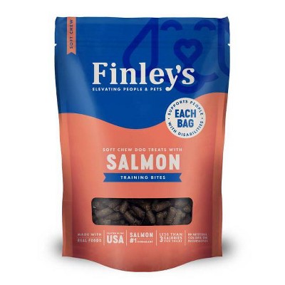 Finley's All Natural Salmon Flavor Soft & Chewy Training Bite Dog Treat - 5oz