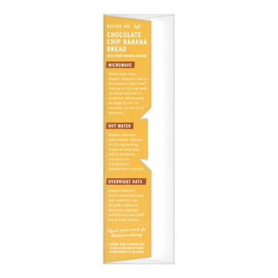 purely elizabeth. Chocolate Chip Banana Bread Protein Oatmeal - 8.3oz/5ct