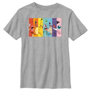 Boy's Pokemon Character Box-up Rainbow T-Shirt - 1 of 4
