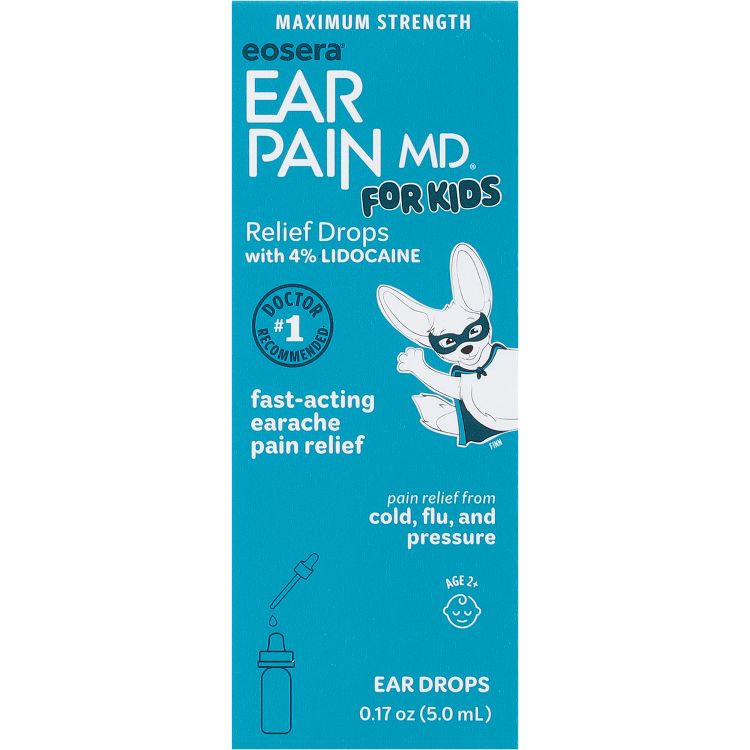 Eosera Ear Pain MD For Kids' Pain Relieving Drops Ear Treatment - 5ml, 1 of 8