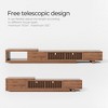 Luck Live 78.54in expandable TV stand with 2 drawers, 2 cabinet doors, one open storage, maximum 120 inches/Walnut color&Modern - 4 of 4