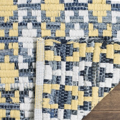 Montauk Gold and Multicolor Hand Woven Cotton Area Rug