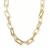 Adornia Gold Plated Rectangle Paperclip Chain Necklace - 4 of 4