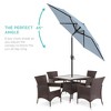 Best Choice Products 7.5ft Heavy-Duty Outdoor Market Patio Umbrella w/ Push Button Tilt, Easy Crank - 2 of 4