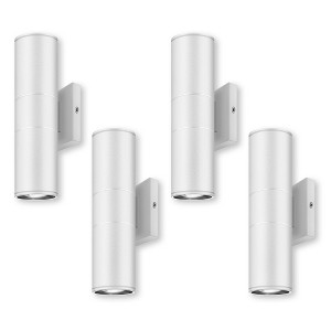 DAKAFUL Modern Cylinder Outdoor Wall Light, Waterproof Aluminum Up Down Light,12W Max 120V Exterior Lighting for Porch Patio - 1 of 4