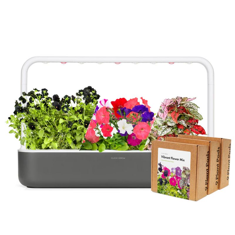 Click & Grow Indoor Vibrant Flower Gardening Kit, Smart Garden 9 with Grow Light and 36 Plant Pods, 1 of 13