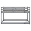 Kumasinova Twin-Over-Twin Low Bunk Bed with Convertible Slide & Ladder, Sturdy Wooden Bed Frame with Safety Bar, Kids' Bunk Bed/Gaming Beds - 4 of 4
