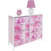 Sorbus  Dresser with 5 Drawers - Storage Chest Organizer with Steel Frame, Wood Top, Handles, Fabric Bins - 2 of 4