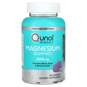 Qunol Magnesium Gummies, Berry, 100 mg, 90 Gummies - 1 of 2