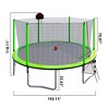 HFYee 12/14/16FT Dual-Color Trampoline Curved Safety Pole & Enclosure Net for Ages 8+ for Family Play - 2 of 4