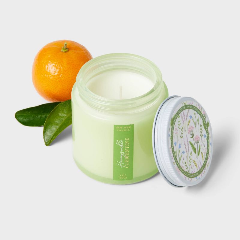 Glass Honeysuckle Clementine Mother&#39;s Day Candle 4oz - Threshold&#8482;, 4 of 5