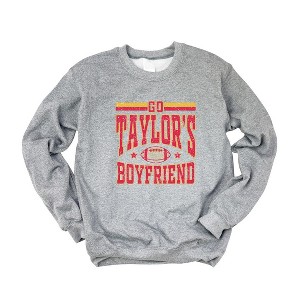 Simply Sage Market Women's Graphic Sweatshirt Go Taylor's Boyfriend Football - 1 of 3