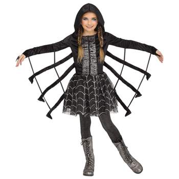 Fun World Girls' Sparkling Spider Dress Costume