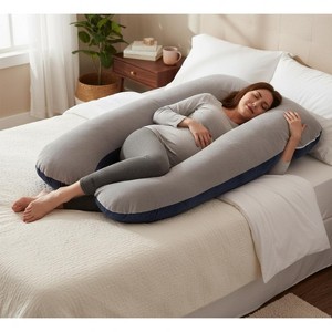 LISM U Shaped Maternity Full Body Pillow for Women with Hip,Back Pain Support - 1 of 4