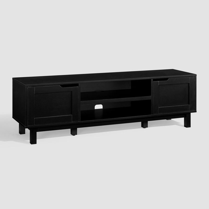 Modern Transitional 2 Door Storage TV Stand for TVs up to 65" - Saracina Home, 4 of 15