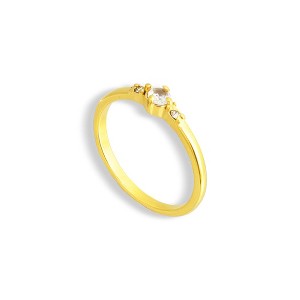 EVRY JEWELS WATERPROOF Gold or Silver Plated Luminous Ring - 1 of 3