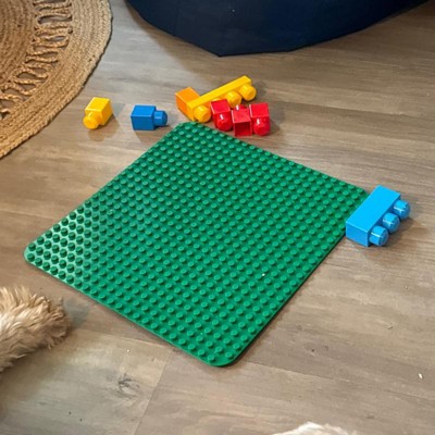 LEGO DUPLO Green Building Base Plate 10980, Construction Toy for Toddlers  and Kids, Build and Display Board 