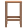 vidaXL Garden Table Brown HDPE (High Density Polyethylene), Steel - 4 of 4