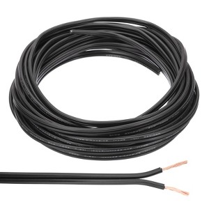 Unique Bargains Tinned Copper Insulated Heat Resistant PVC Covered 300V SPT-1 Round Wire 18AWG - 1 of 4