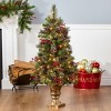 National Tree Company 4' Pre-lit Iced Berry Mini Artificial Christmas Tree with Clear Lights: Indoor/Outdoor, Hinged Branches, PVC - 4 of 4